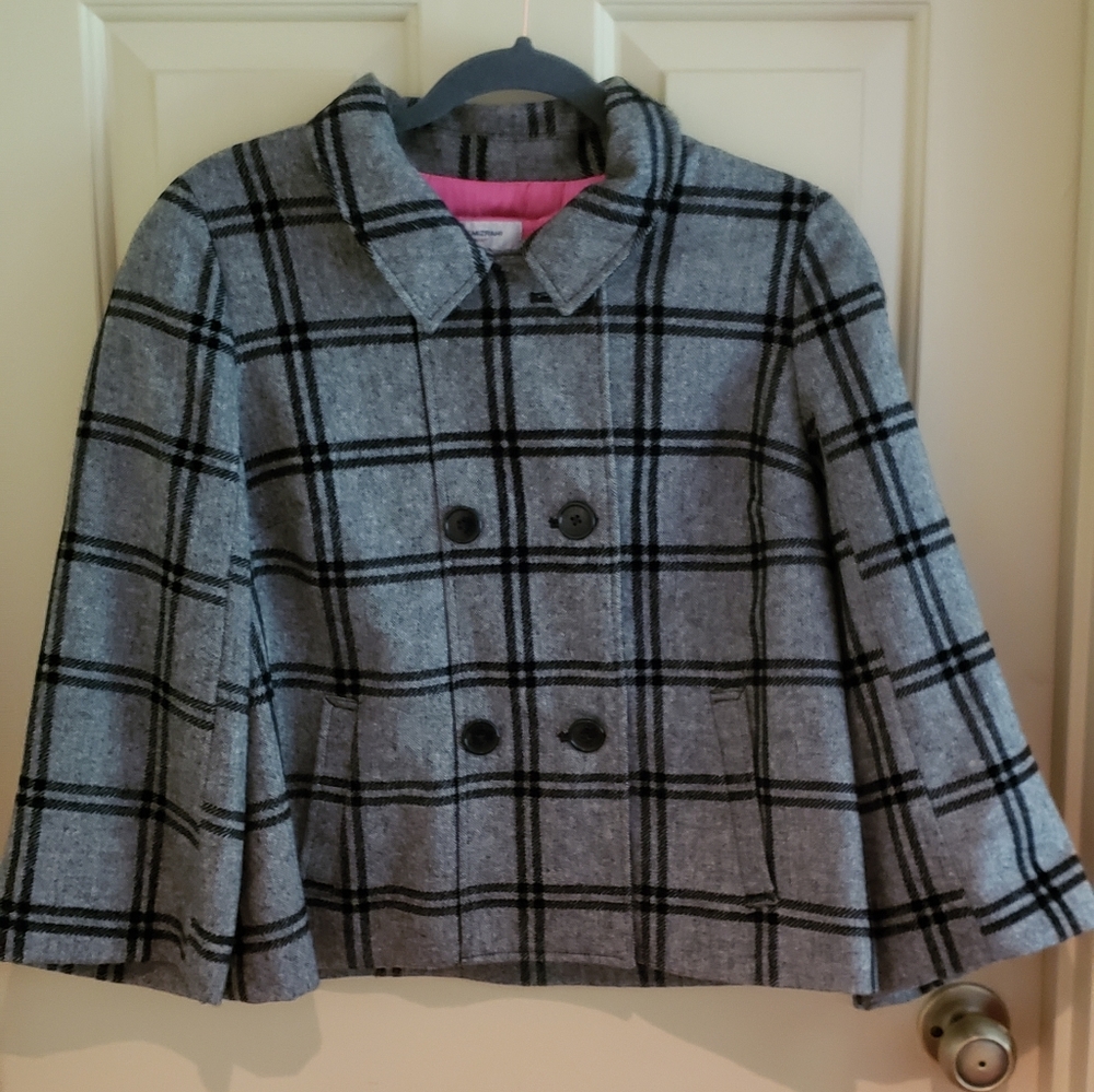 Plaid winter coat